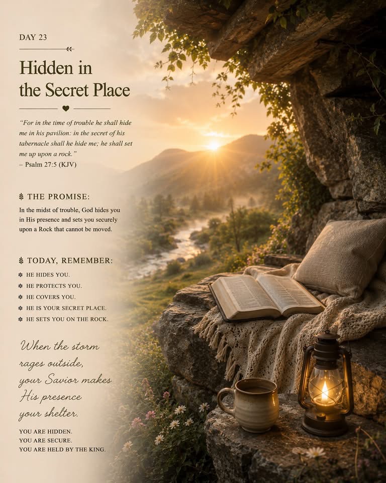 DAY 23: Tuesday, June 23 — Hidden in the Secret Place June 23, 2026 devotional image