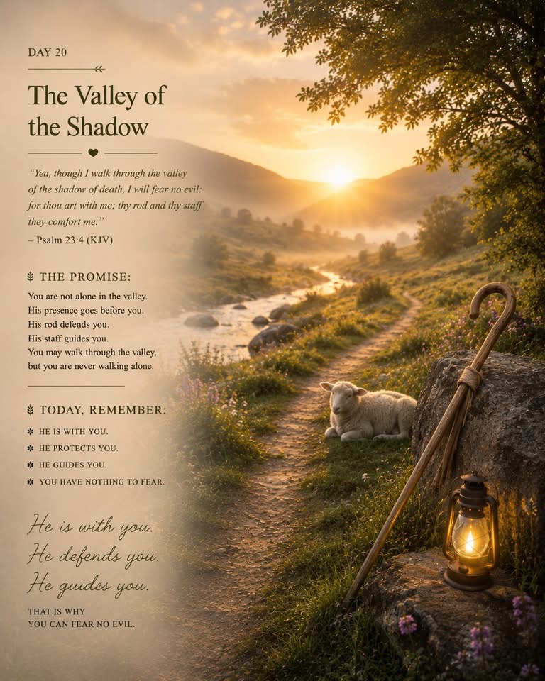 DAY 20: Saturday, June 20 — The Valley of the Shadow June 20, 2026 devotional image