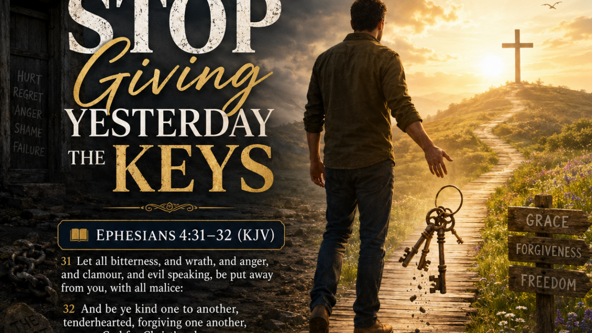 Stop Giving Yesterday the Keys devotional image